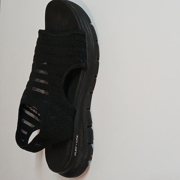 Skechers Cali Flex Black Yoga Foam Slingback Sandals Women's Size 7.5 - Picture 4 of 7